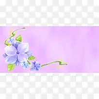 紫色手绘花朵-空若网 紫色手绘花朵-空若网