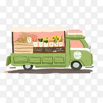 大卡车上的鲜花-空若网 大卡车上的鲜花-空若网