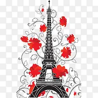 卡通 埃菲尔铁塔-空若网 卡通 埃菲尔铁塔-空若网