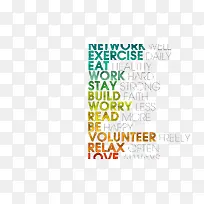 炫彩英文装饰-空若网 炫彩英文装饰-空若网