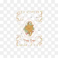 扁平化复活节节日装饰矢量图-空若网 扁平化复活节节日装饰矢量图-空若网