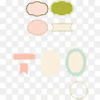 矢量小清新花纹边框-空若网 矢量小清新花纹边框-空若网