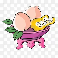 一盘水果桃子-空若网 一盘水果桃子-空若网