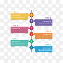 矢量彩色数字信息图-空若网 矢量彩色数字信息图-空若网