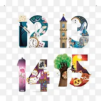 卡通创意数字设计-空若网 卡通创意数字设计-空若网