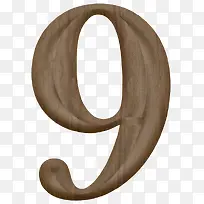 棕色数字9-空若网 棕色数字9-空若网