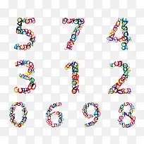 彩色数字-空若网 彩色数字-空若网