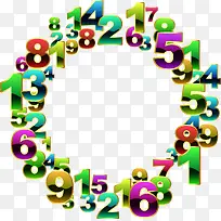 阿拉伯数字艺术图案矢量图-空若网 阿拉伯数字艺术图案矢量图-空若网