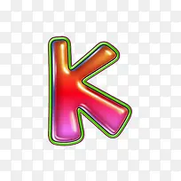 渐变红圆字母k-空若网 渐变红圆字母k-空若网