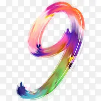 海报线条数字9效果-空若网 海报线条数字9效果-空若网