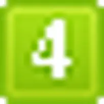 绿色的数字键4 icon-空若网 绿色的数字键4 icon-空若网