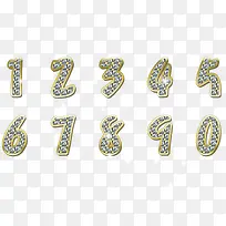 可爱钻石阿拉伯数字-空若网 可爱钻石阿拉伯数字-空若网