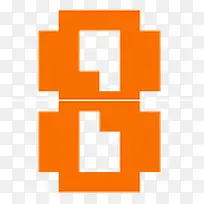 橘色数字-空若网 橘色数字-空若网