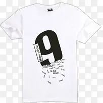 白色数字休闲文化衫-空若网 白色数字休闲文化衫-空若网
