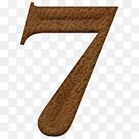 棕色数字7-空若网 棕色数字7-空若网