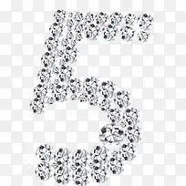 字母数字 水晶数字 数字5-空若网 字母数字 水晶数字 数字5-空若网