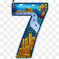 创意数字7-空若网 创意数字7-空若网