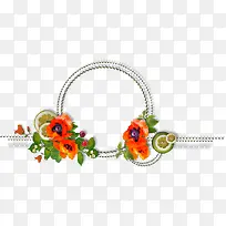 水彩花卉边框素材花卉矢量图素材-空若网 水彩花卉边框素材花卉矢量图素材-空若网