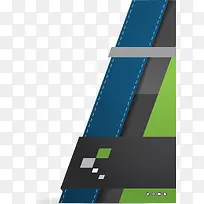 矢量商务绿色装饰边框素材-空若网 矢量商务绿色装饰边框素材-空若网