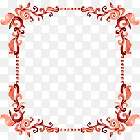 水彩花卉边框矢量素材-空若网 水彩花卉边框矢量素材-空若网