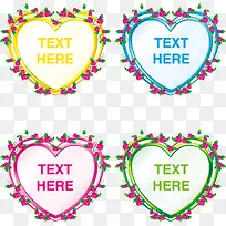 矢量爱心装饰边框设计素材-空若网 矢量爱心装饰边框设计素材-空若网