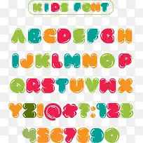 彩色卡通字母-空若网 彩色卡通字母-空若网
