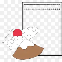 日出矢量日式边框-空若网 日出矢量日式边框-空若网