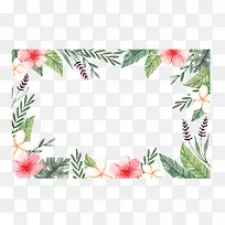 你好夏天花朵边框-空若网 你好夏天花朵边框-空若网