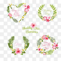 矢量手绘花卉边框素材-空若网 矢量手绘花卉边框素材-空若网