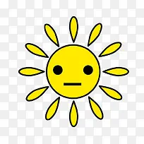 卡通金色太阳-空若网 卡通金色太阳-空若网