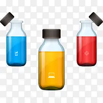 矢量彩色瓶子-空若网 矢量彩色瓶子-空若网