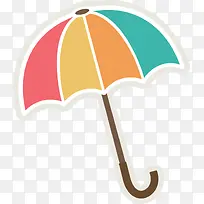 卡通彩色伞简约-空若网 卡通彩色伞简约-空若网