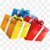 彩色手绘元旦礼盒-空若网 彩色手绘元旦礼盒-空若网