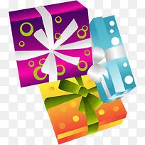 手绘彩色花纹礼盒-空若网 手绘彩色花纹礼盒-空若网