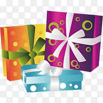 手绘彩色各种礼盒-空若网 手绘彩色各种礼盒-空若网