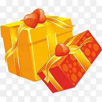 彩色卡通可爱爱心礼盒-空若网 彩色卡通可爱爱心礼盒-空若网