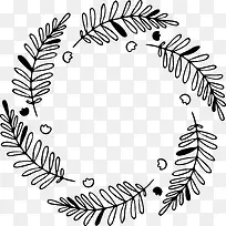 手绘花环图案装饰-空若网 手绘花环图案装饰-空若网