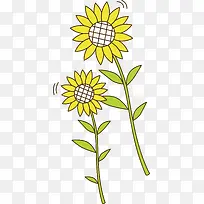 向日葵png矢量元素-空若网 向日葵png矢量元素-空若网