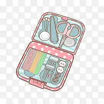 手绘粉色可爱化妆品-空若网 手绘粉色可爱化妆品-空若网