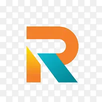 矢量卡通扁平化R标志-空若网 矢量卡通扁平化R标志-空若网