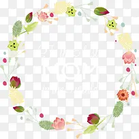 卡通手绘花环-空若网 卡通手绘花环-空若网