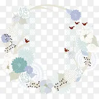 卡通手绘花环-空若网 卡通手绘花环-空若网