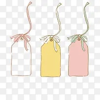 矢量手绘蝴蝶结牌匾素材-空若网 矢量手绘蝴蝶结牌匾素材-空若网