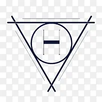 矢量黑色线条三角形-空若网 矢量黑色线条三角形-空若网