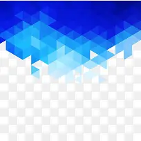 蓝色三角形设计元素-空若网 蓝色三角形设计元素-空若网