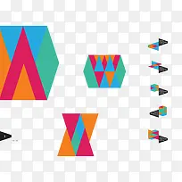 彩色三角形-空若网 彩色三角形-空若网