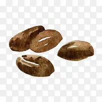 手绘水墨咖啡元素-空若网 手绘水墨咖啡元素-空若网