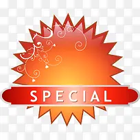 渐变红色特价标签-空若网 渐变红色特价标签-空若网