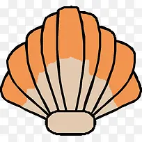 卡通手绘贝壳-空若网 卡通手绘贝壳-空若网