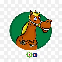 手绘卡通马-空若网 手绘卡通马-空若网